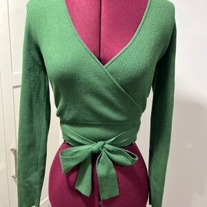 Aritzia -Little Moon green ballet sweater